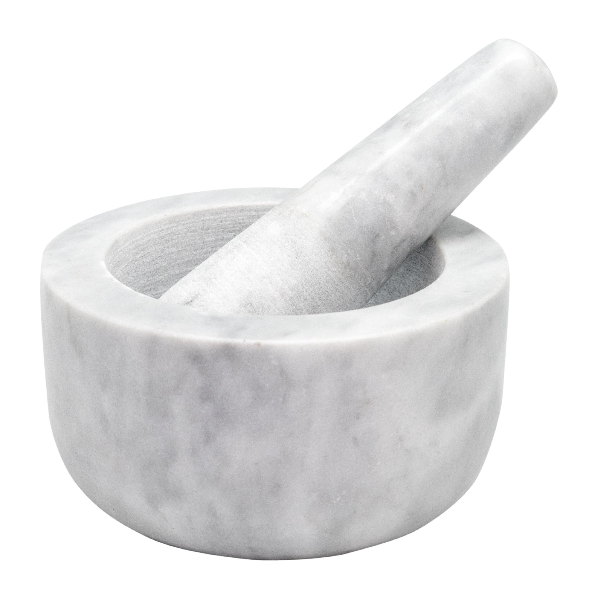 Mortero de mármol blanco