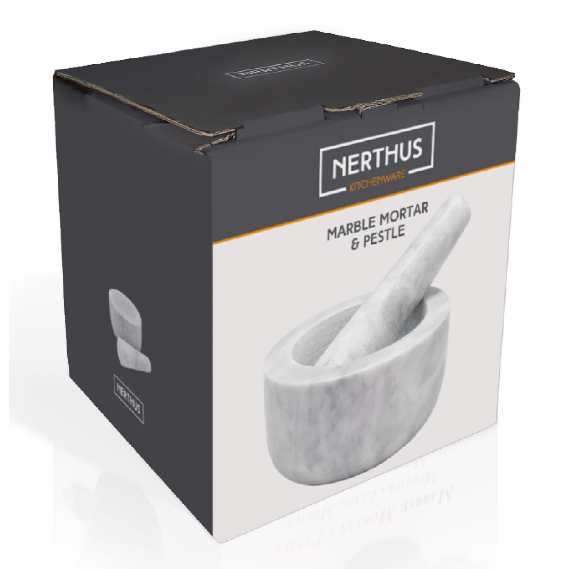 Mortero de mármol blanco