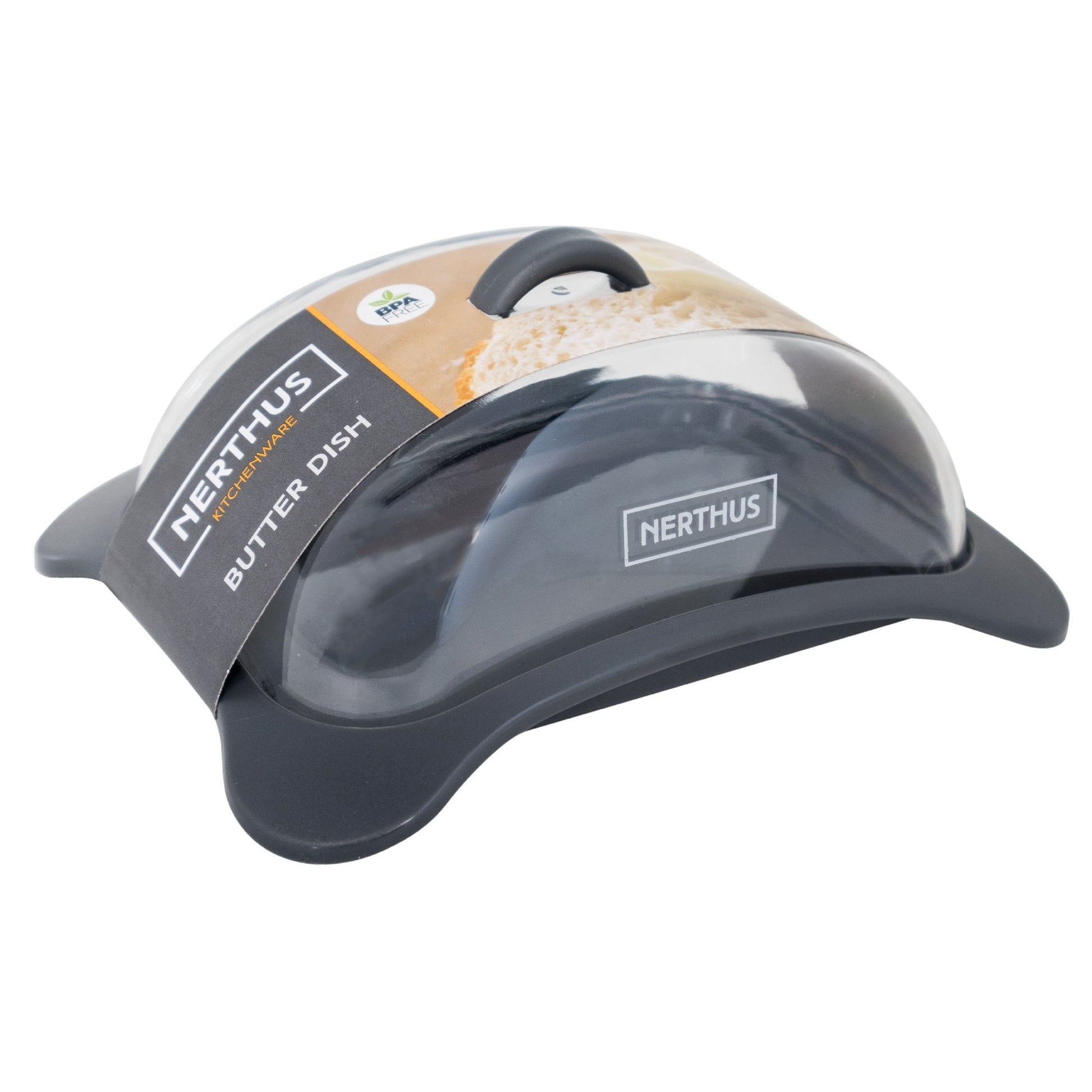 Mantequera ligera con tapa transparente sin BPA