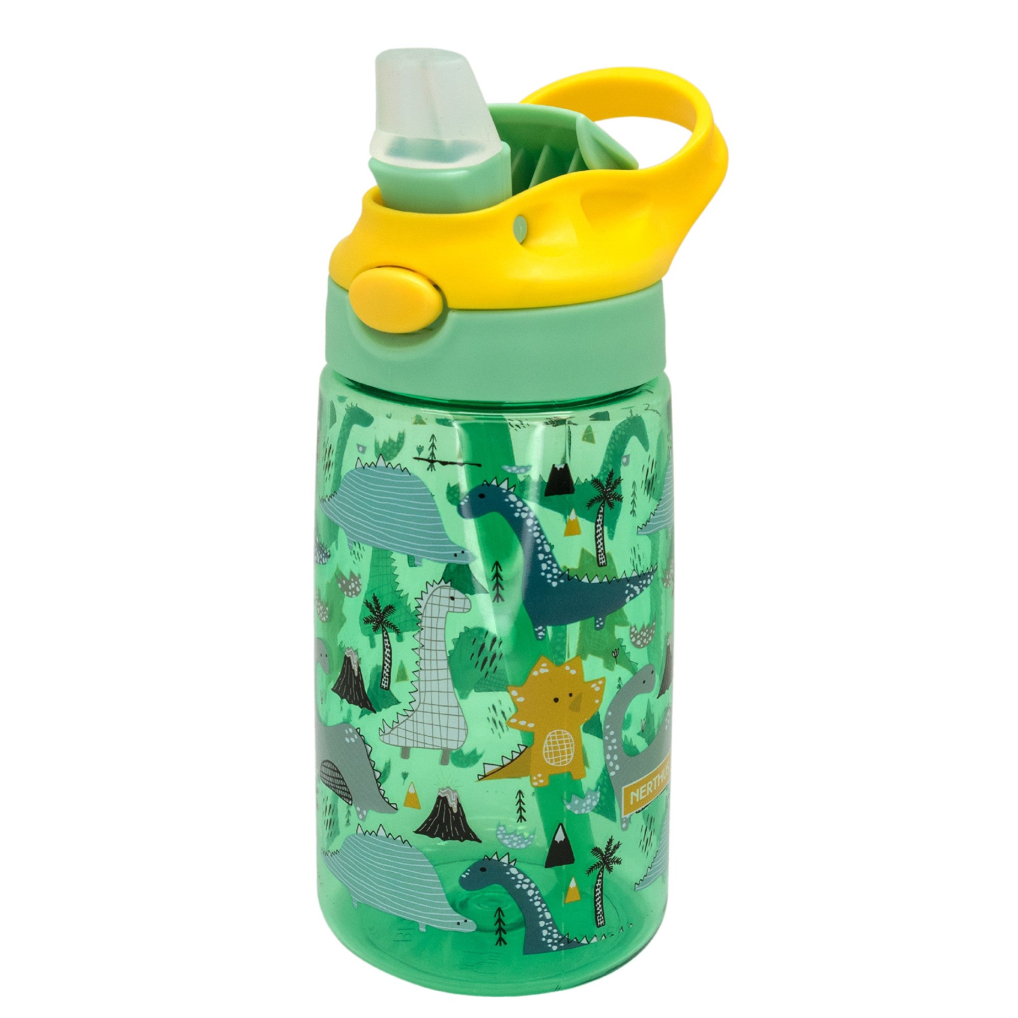 Botella Infantil Tritán 450 ml con Pajita Leones,Unicornios,Dinosaurios,Espacio,Fútbol,Coches