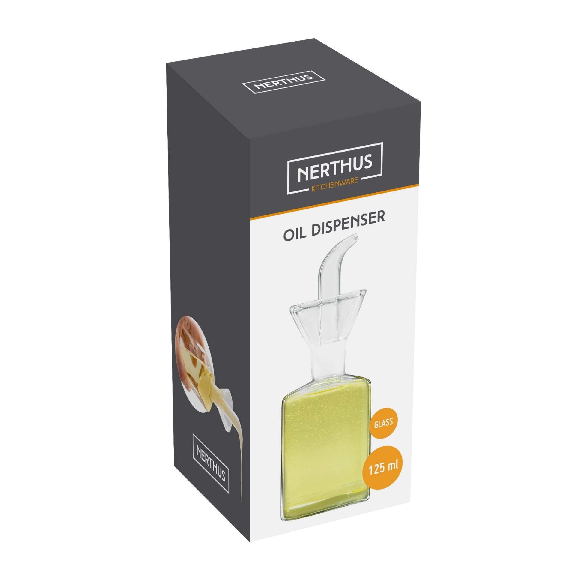 Aceitera de Cristal Antigoteo 125 ml,500 ml