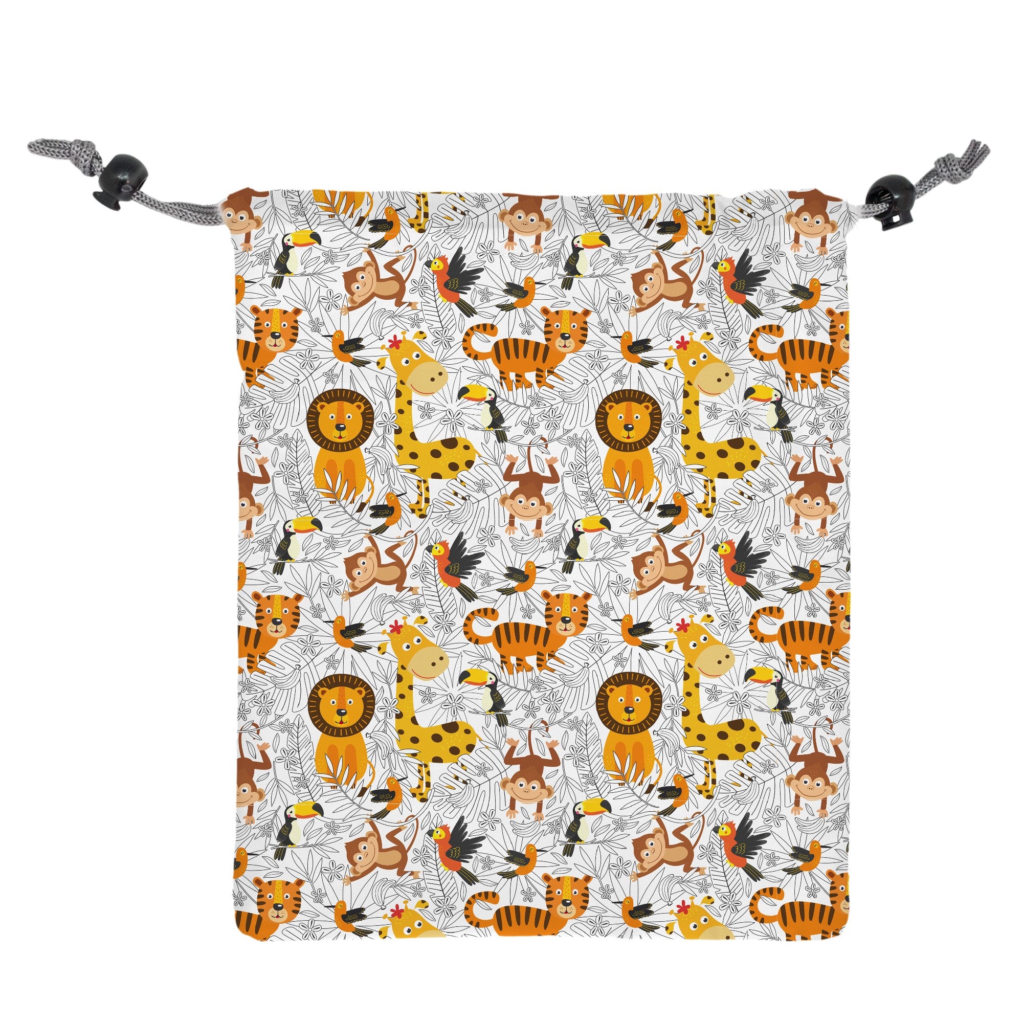 Bolsa de Almuerzo Infantil con Cierre de Cordón Leones