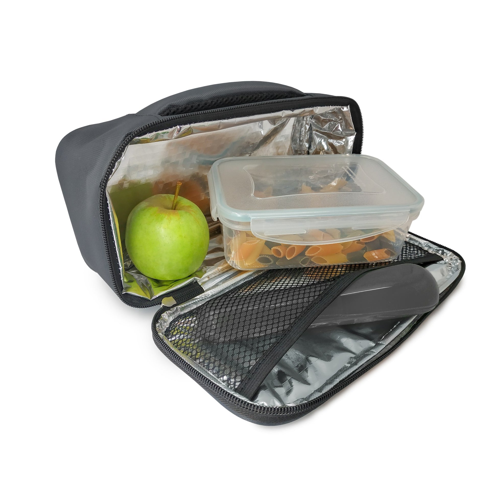 Bolsa Térmica Porta Alimentos – Modelo Simple Gris,Negro