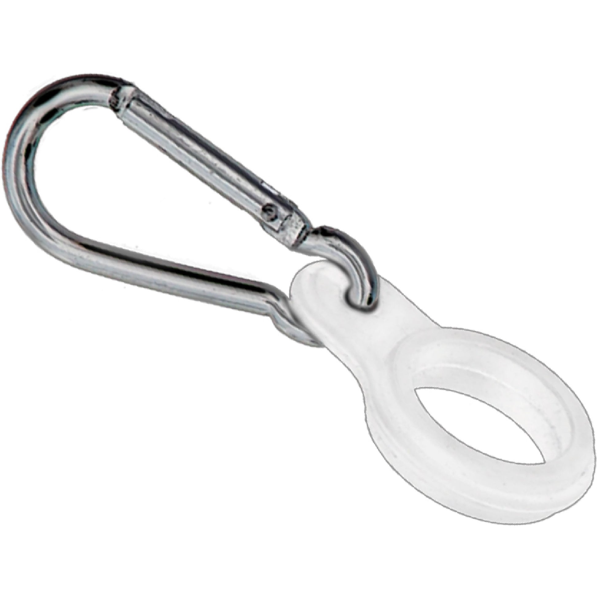 Mosquetón Llavero de Silicona para Botellas Clásicas Blanco