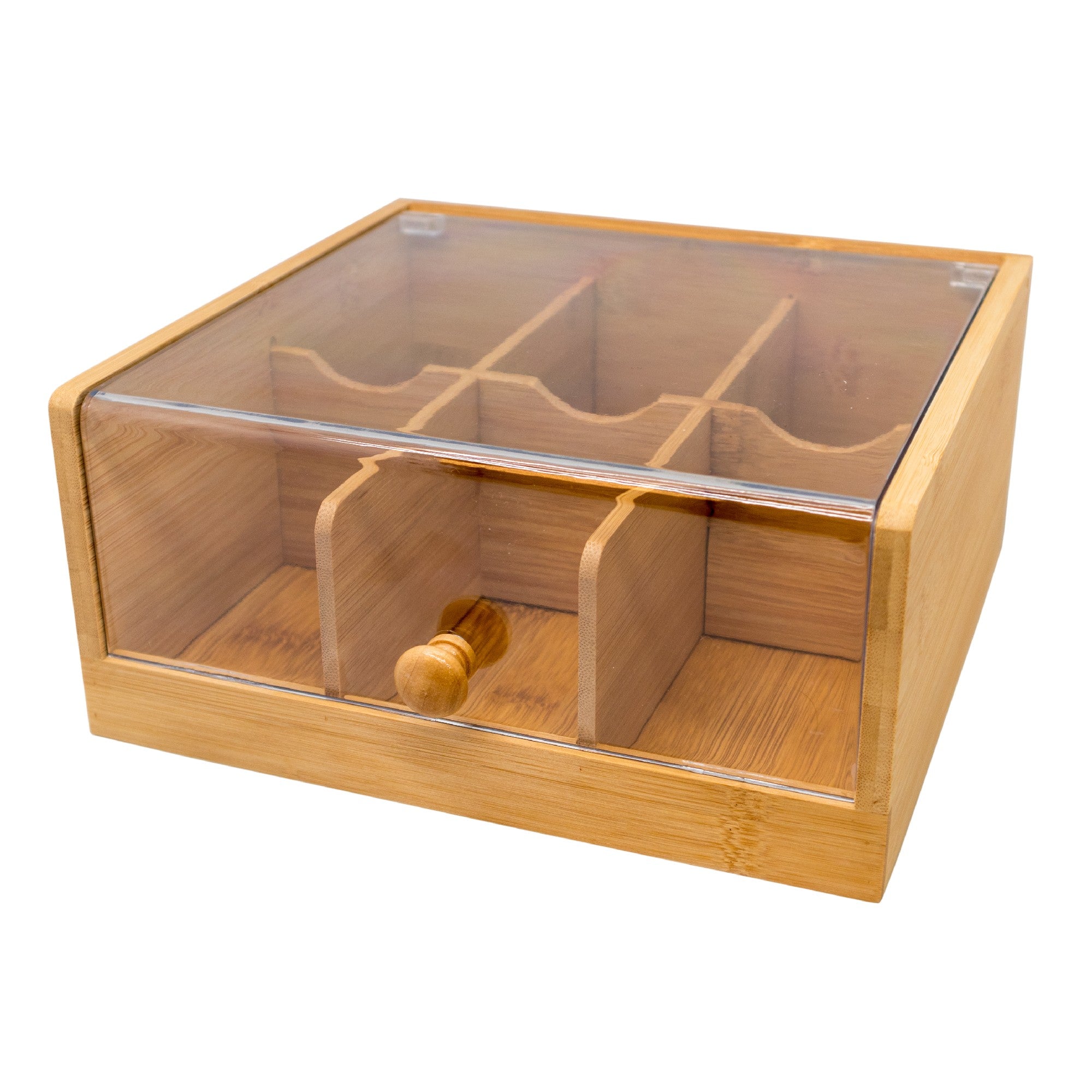 Caja Organizadora de Bolsitas de Té 3 Departamentos,6 Departamentos
