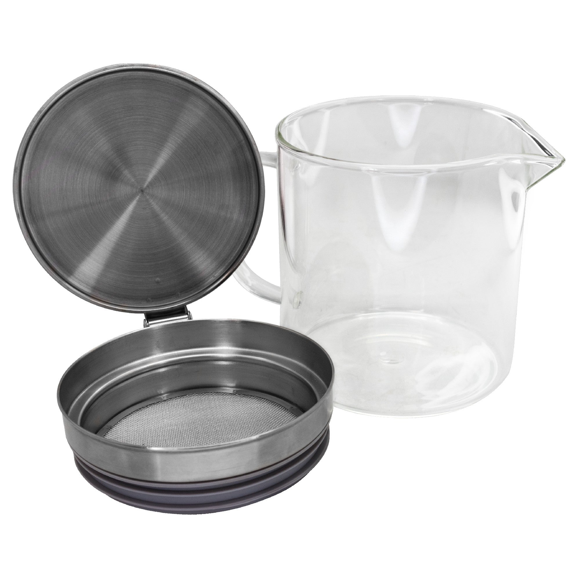 Grasera de Cristal 500 ml con Filtro Carne,Pescado