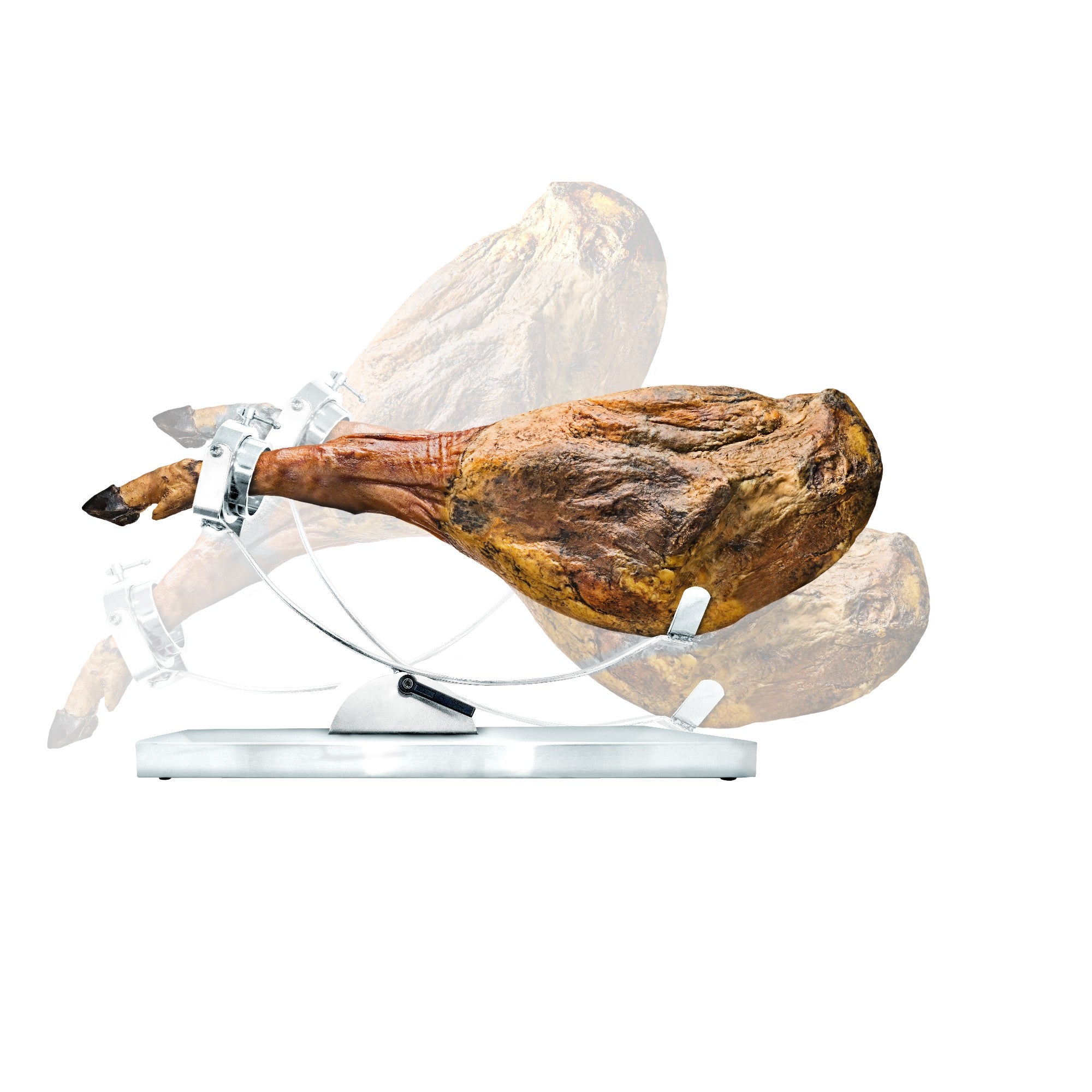 Jamonero Inox Basculante con Cabezal Giratorio