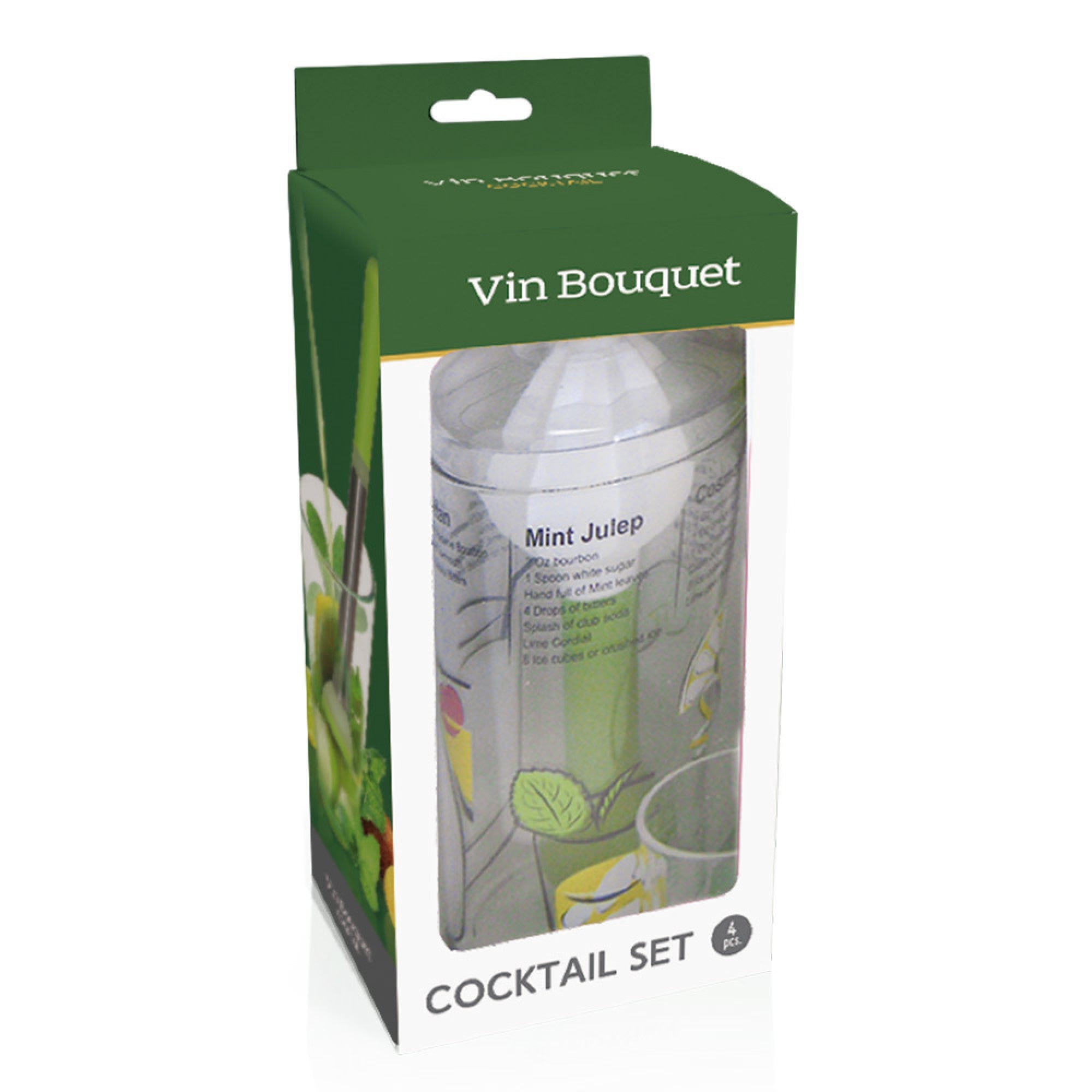 Set de cóctel con coctelera y accesorios ABS