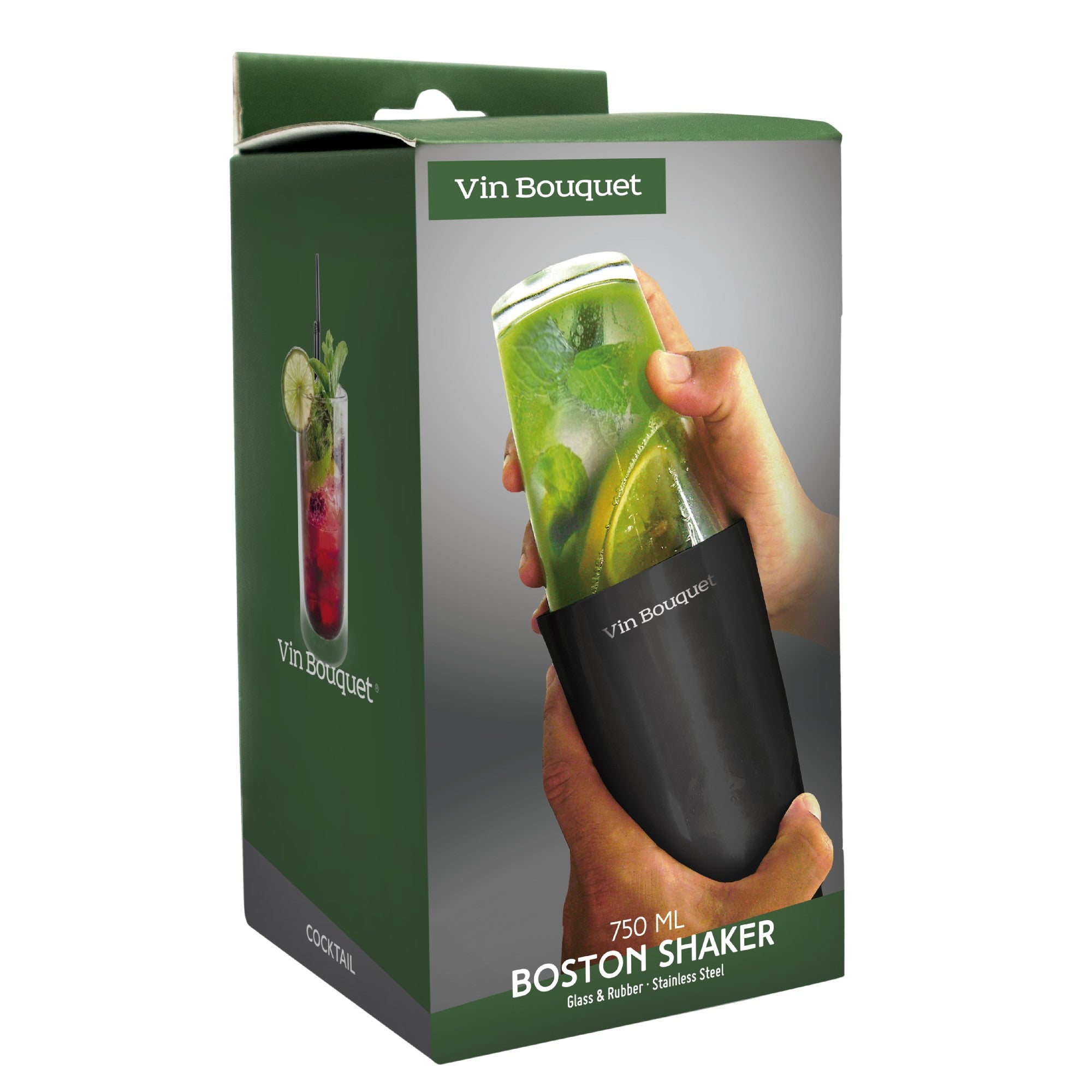 Coctelera Boston Negra 750 ml