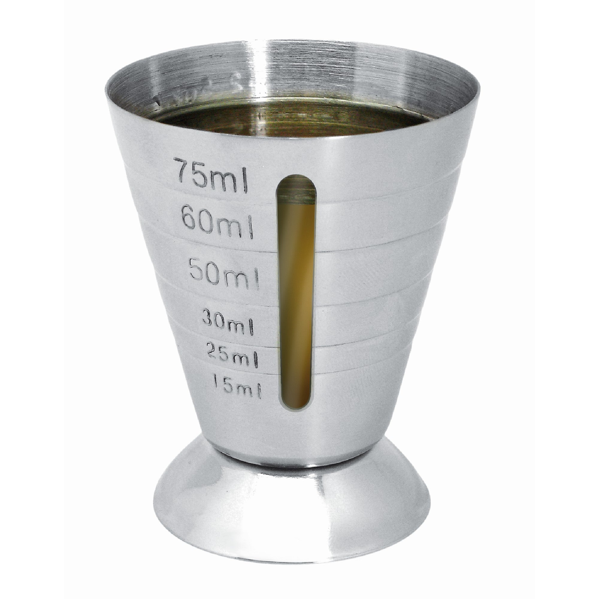 Vasito Medidor Top Cocktail 75/15 ml Inox