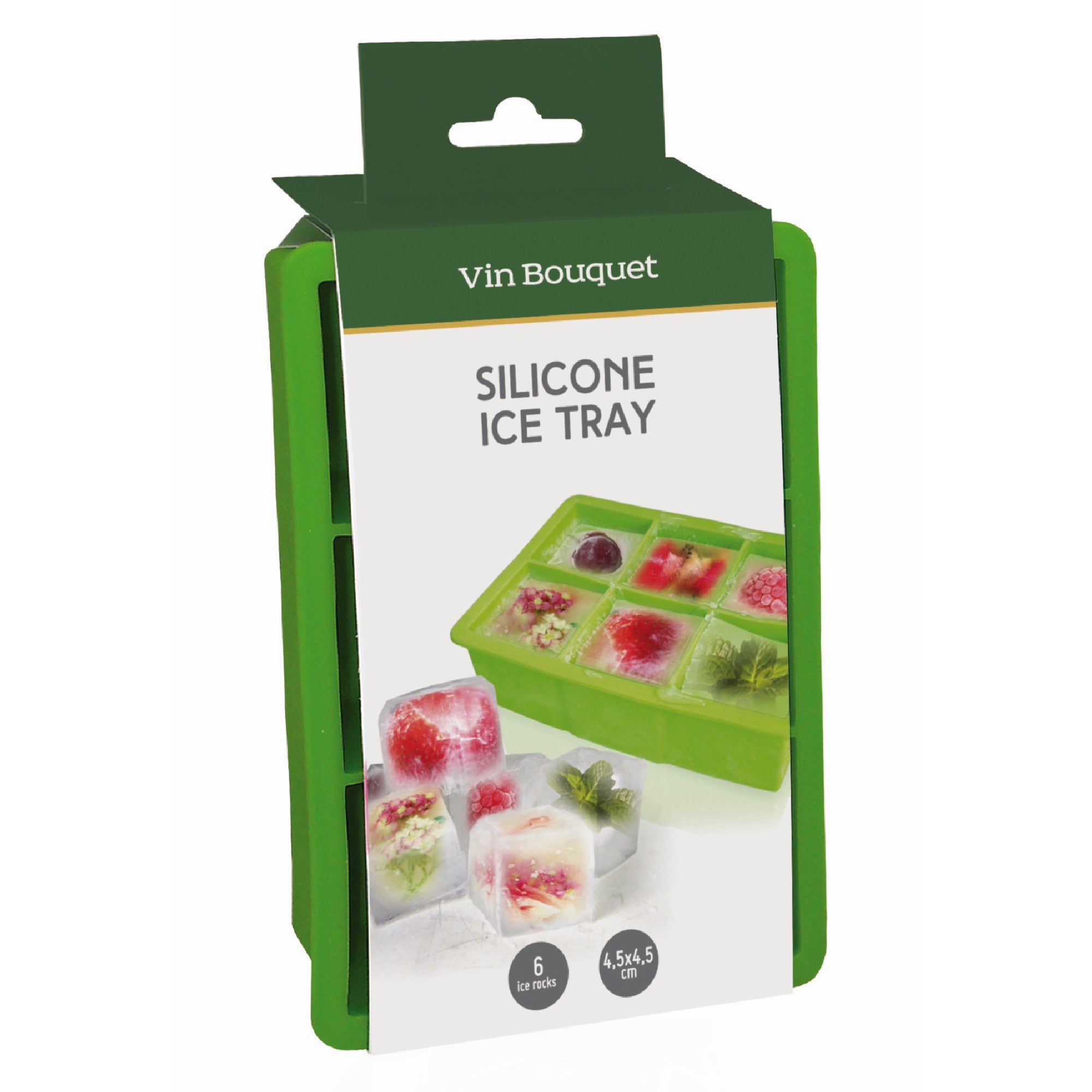 Molde Cubos de Hielo XL – Hielos que roban miradas 4.5 x 4.5 cm - 6 cubos,5 x 5 cm - 8 cubos