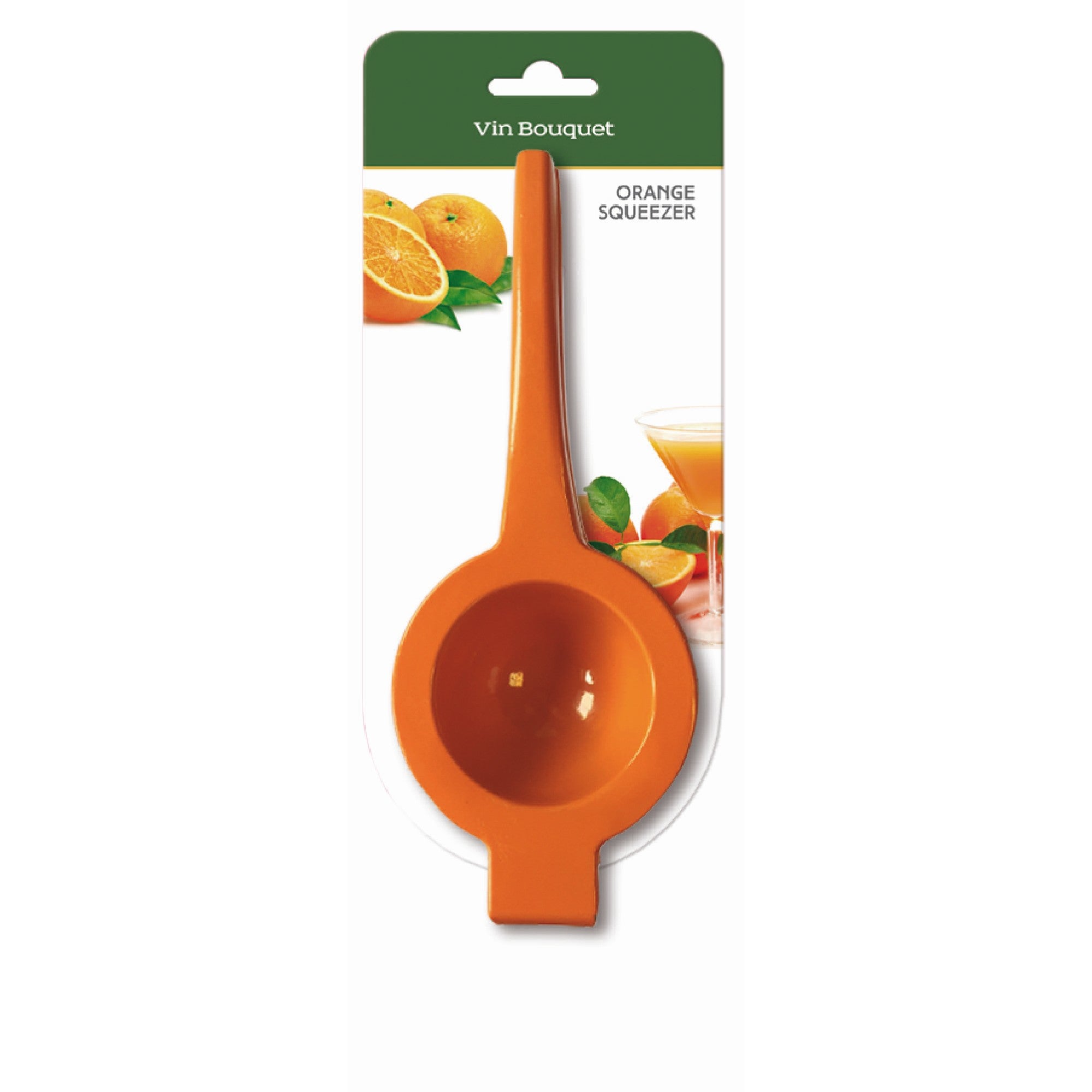 Exprimidor Manual Acero Inoxidable Naranja