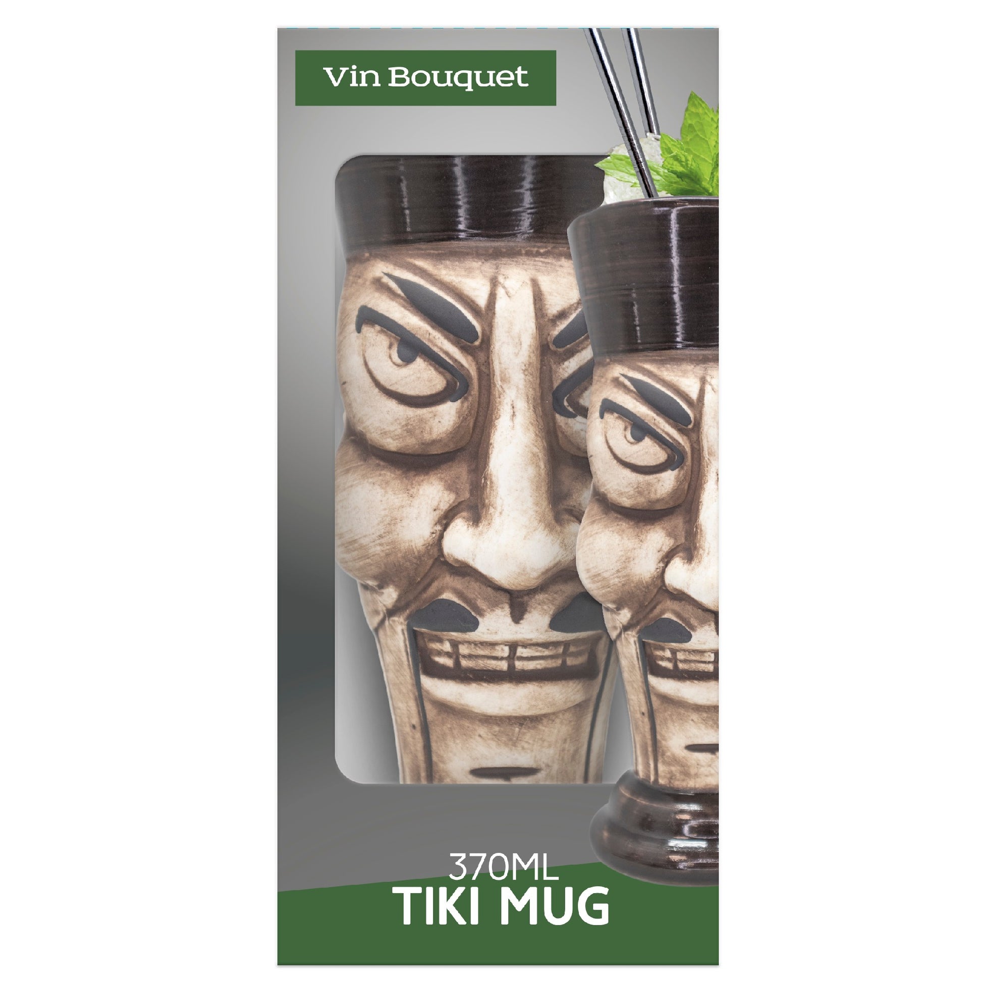 Vaso Tiki para cócteles tropicales 600 ml - A1,370 ml,550 ml,350 ml,480 ml,600 ml - A2