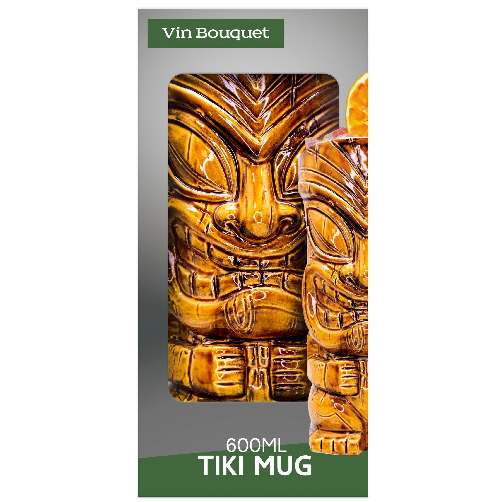 Vaso Tiki para cócteles tropicales 600 ml - A1,370 ml,550 ml,350 ml,480 ml,600 ml - A2