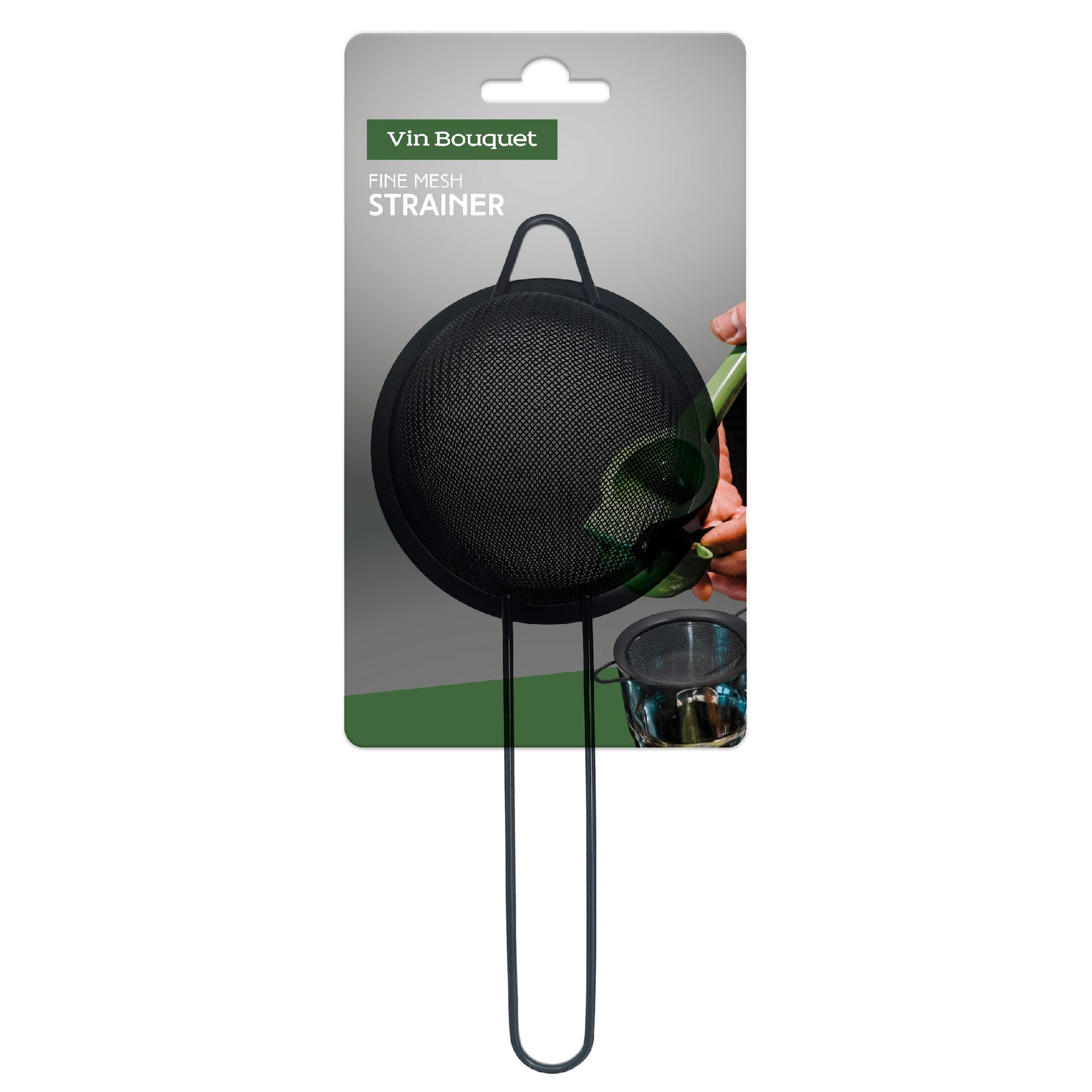 Colador para Cócteles Acero Inoxidable Negro – Profesional