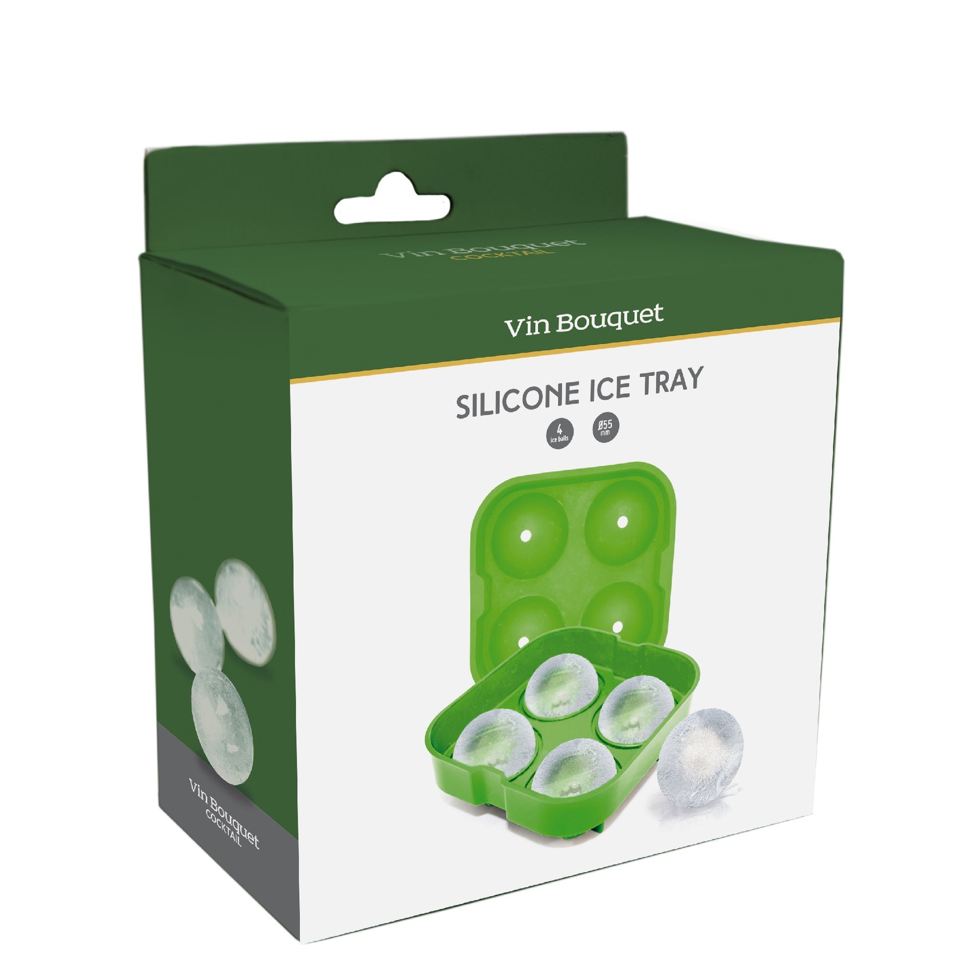 Molde de Hielo Redondo – Hielazos perfectos para tu gin-tonic 35 mm - 8 Bolas,50 mm - 2 Bolas,55 mm - 4 Bolas,70 mm - 4 Bolas