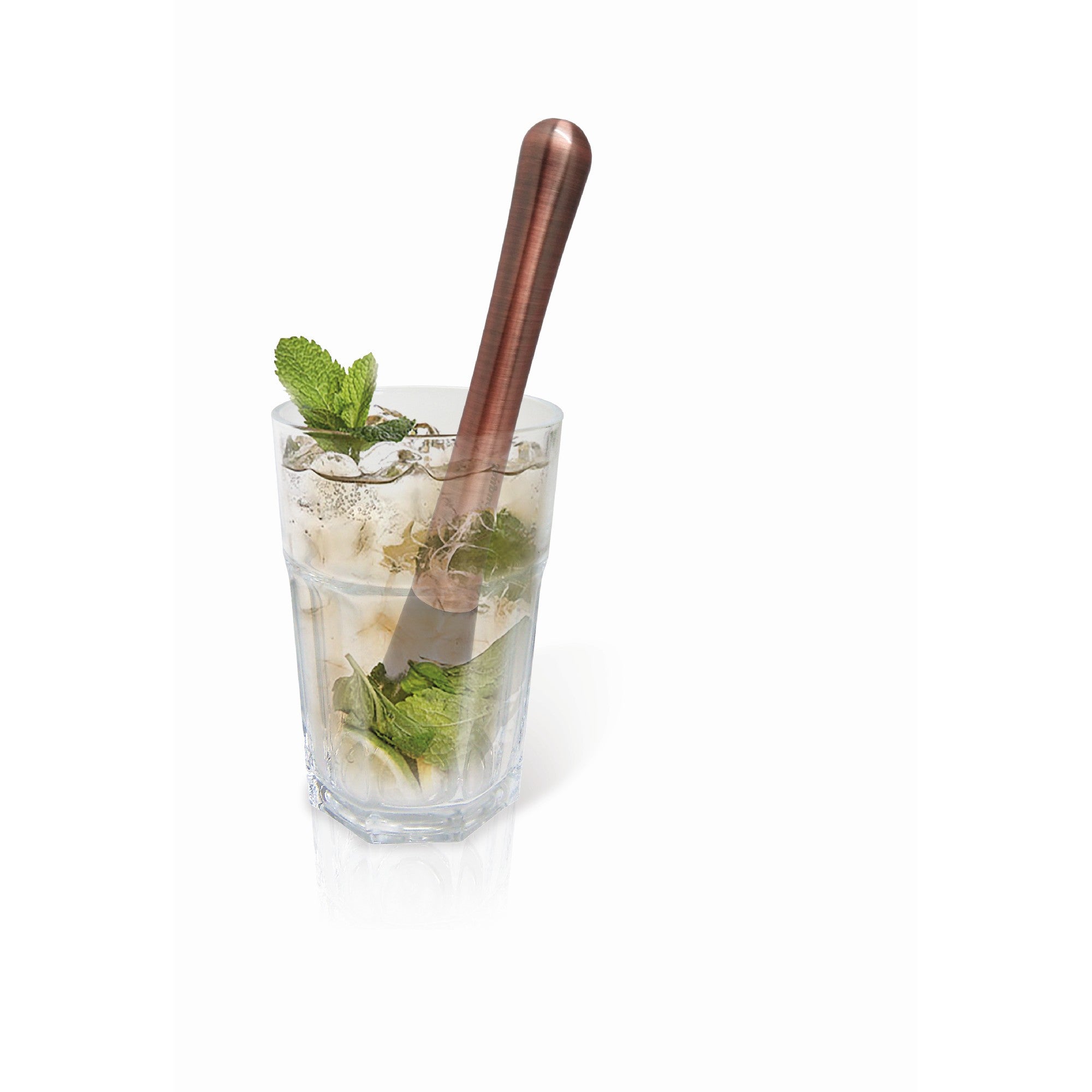 Mortero vintage para cócteles cobre antiguo