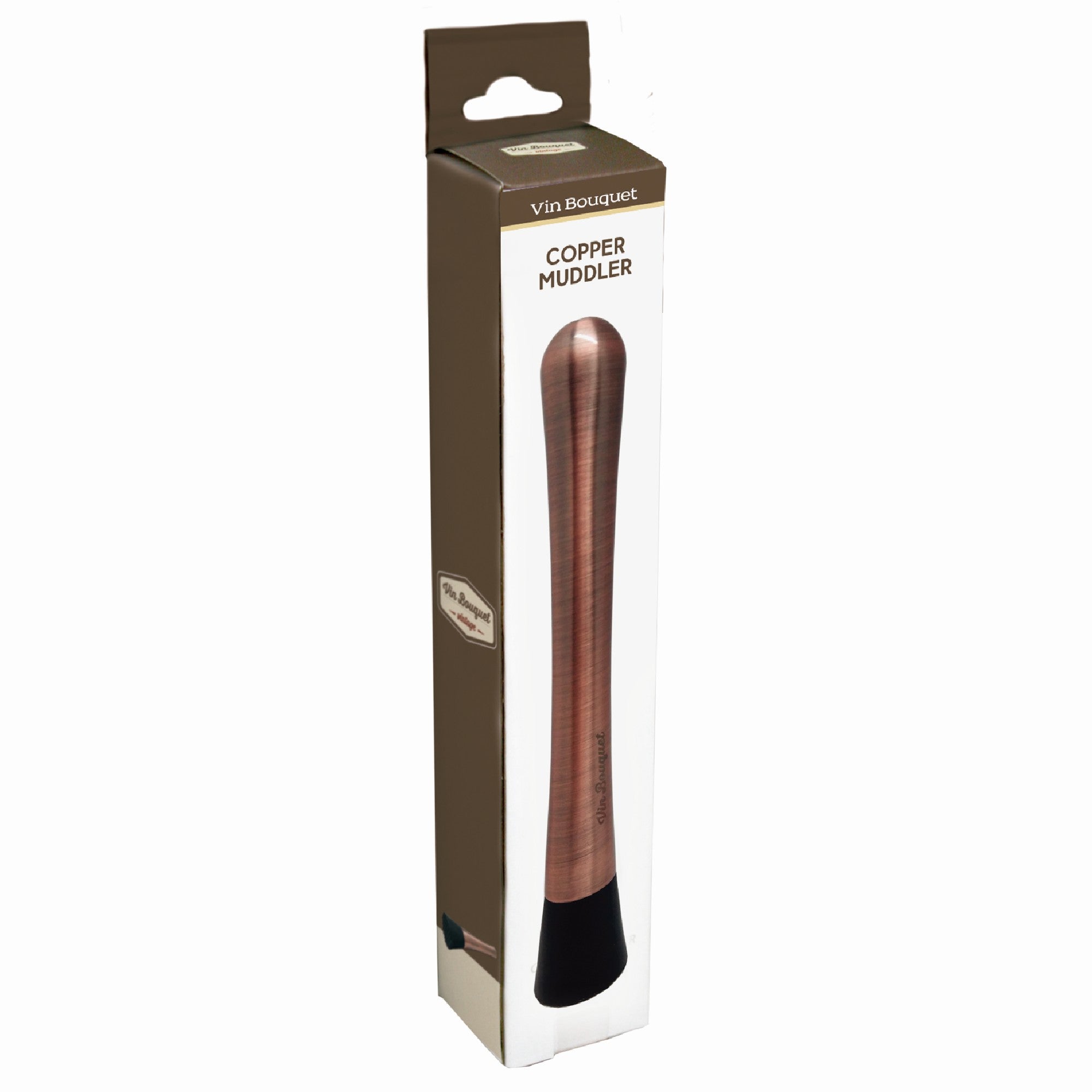 Mortero vintage para cócteles cobre antiguo