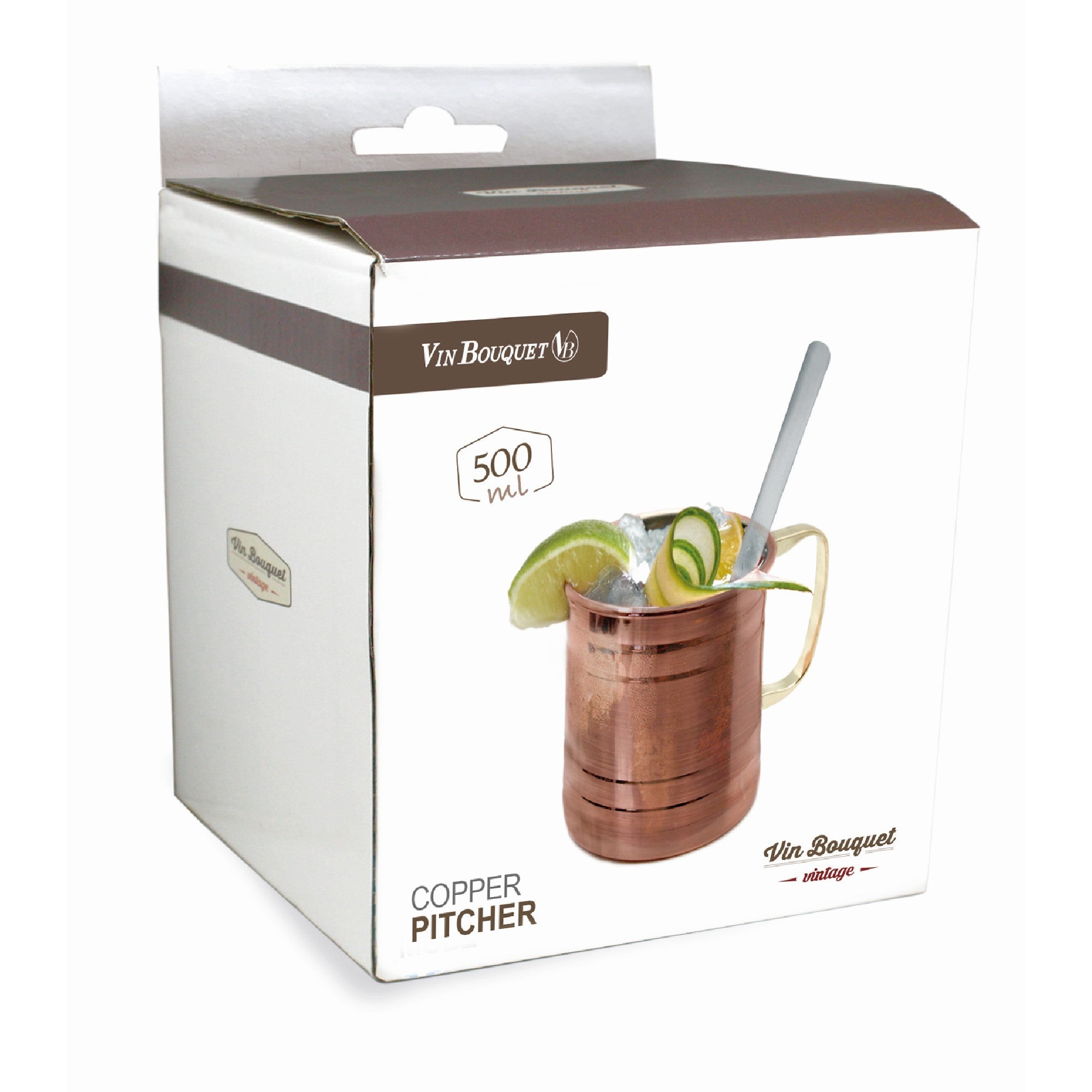 Taza de cobre vintage para cócteles 500 ml