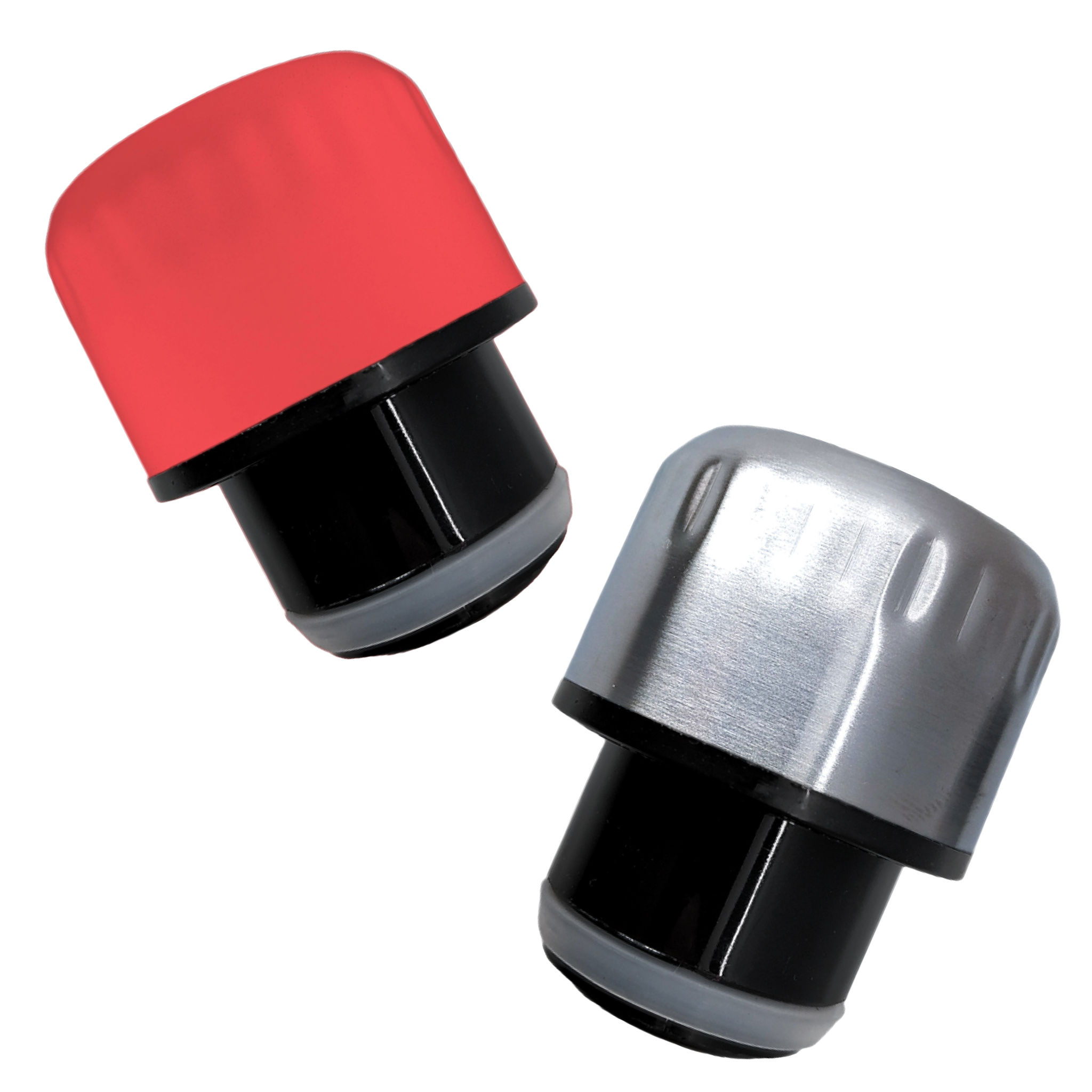 Tapón para Botellas Clásicas Plateado,Coral