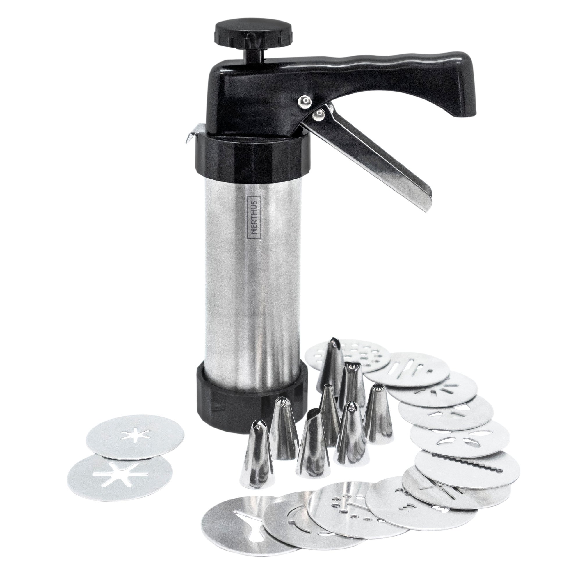 Churrera tipo pistola con boquillas intercambiables