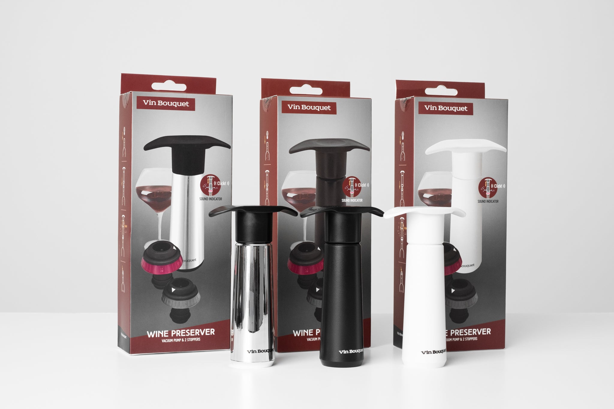 Charger la vidéo : Bombas de Vacío y Tapones Click Vin Bouquet