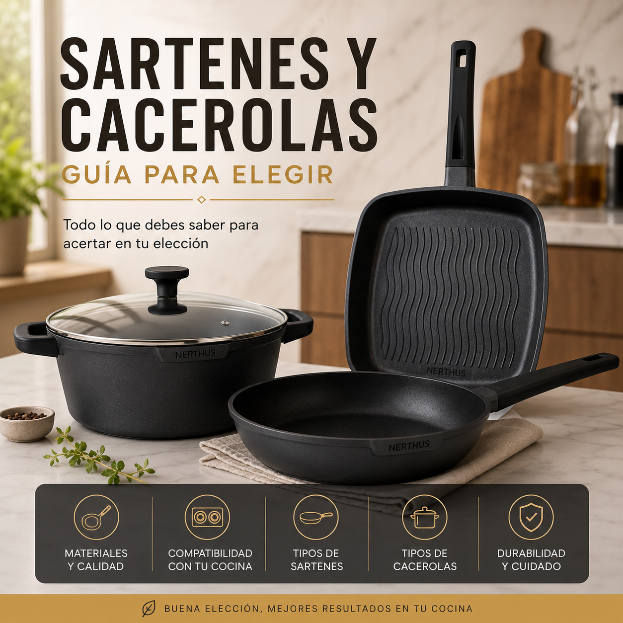 Sartenes y cacerolas: cómo elegir sin liarte