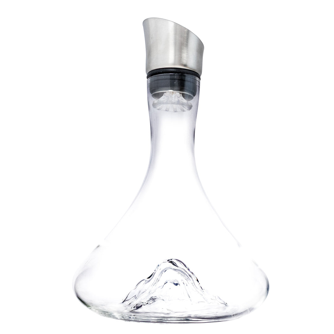 Decantador de Vino Montaña 1,5 L con Oxigenador y Vertedor