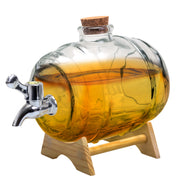 Barril distribuidor de licor de cristal – 1 litro