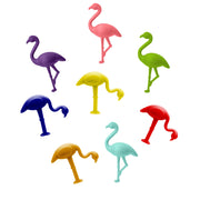 Set de 8 marcacopas de silicona surtidos Flamencos