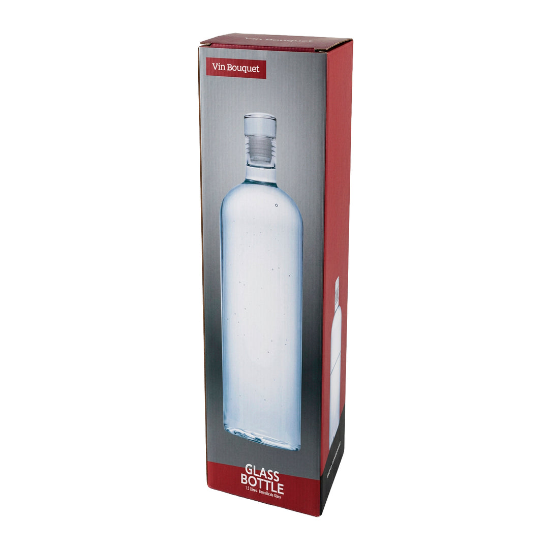 Botella de Cristal con Tapón 1,5 L