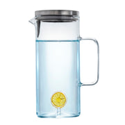Jarra de Cristal con Asa y Tapa Limón 1,5 L