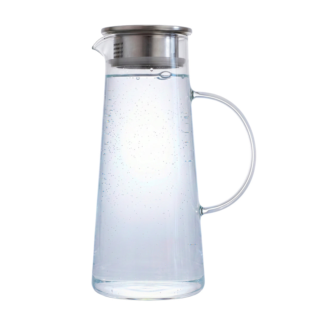 Jarra de Cristal con Asa y Tapa 1,4 L