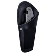 Leather case for corkscrew with metal clip