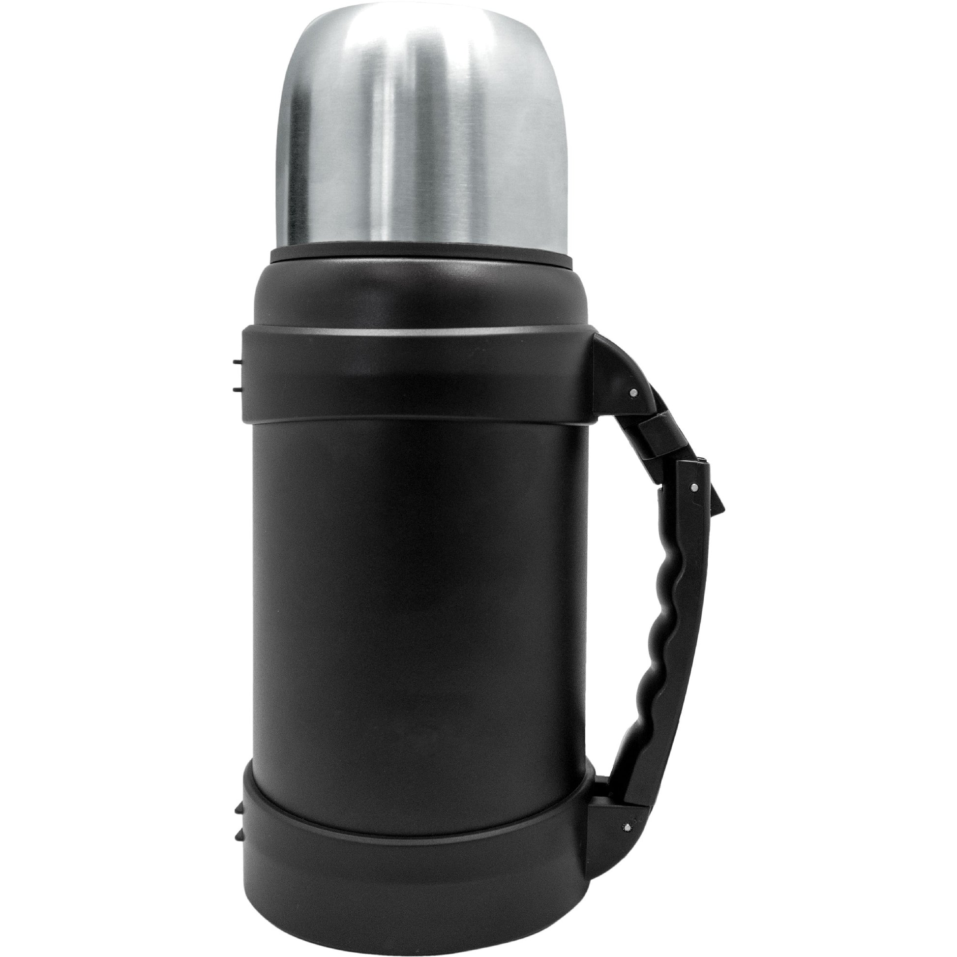 Termo acero inoxidable con vaso y tapón click 1300 ml