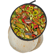 Calentador térmico para tortillas y tacos para microondas Mariachi,Mexicano
