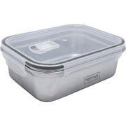 Microwave-Safe Stainless Steel Airtight Container - Rectangular