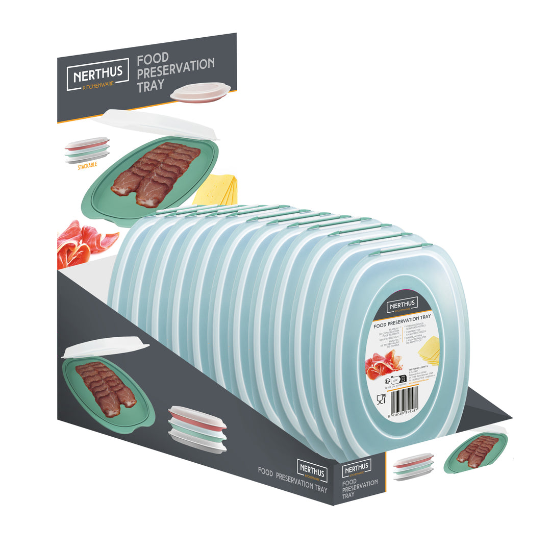Bandeja Hermética para Conservación de Alimentos