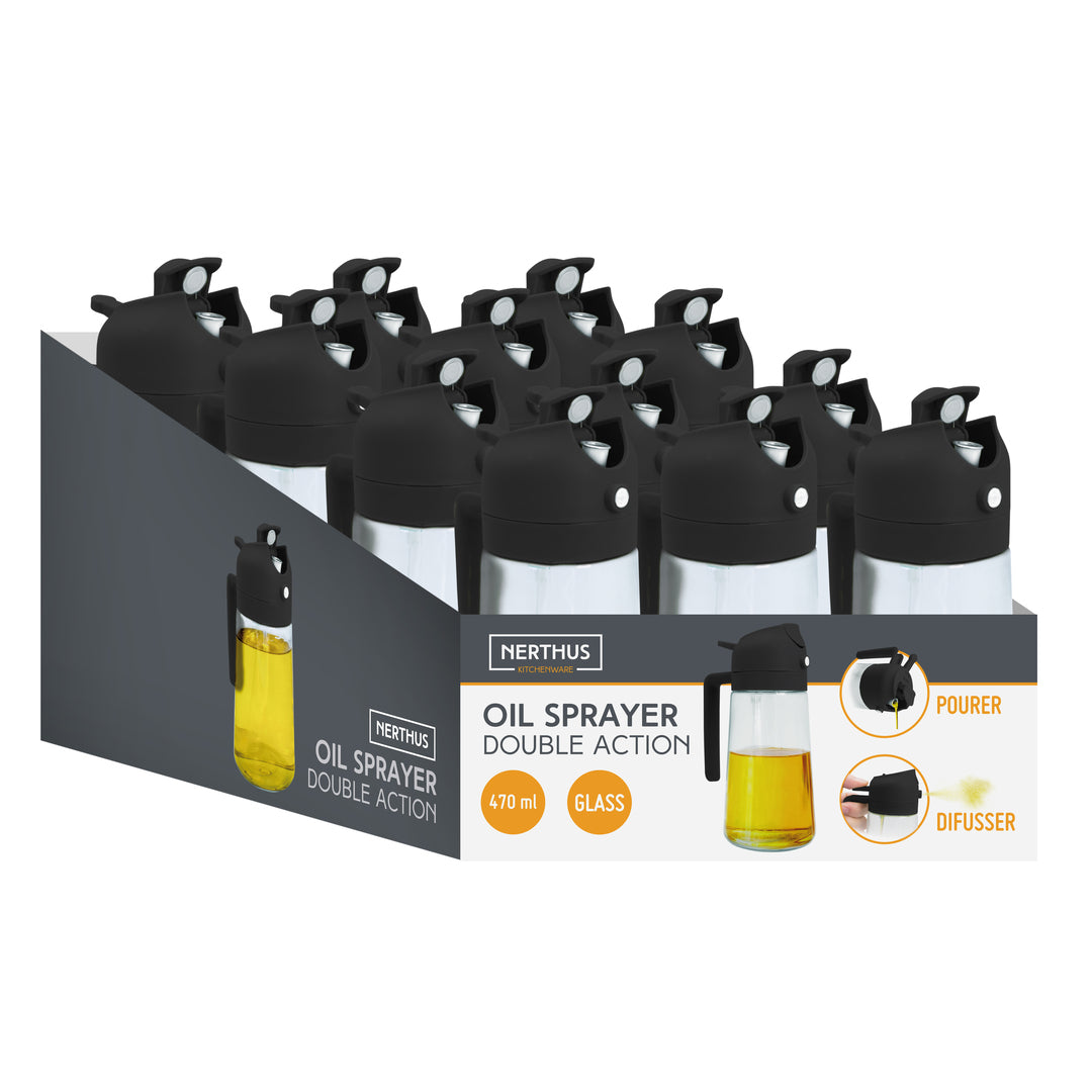 Spray de Aceite de Doble Uso – Pulverizador Antigoteo para Cocina