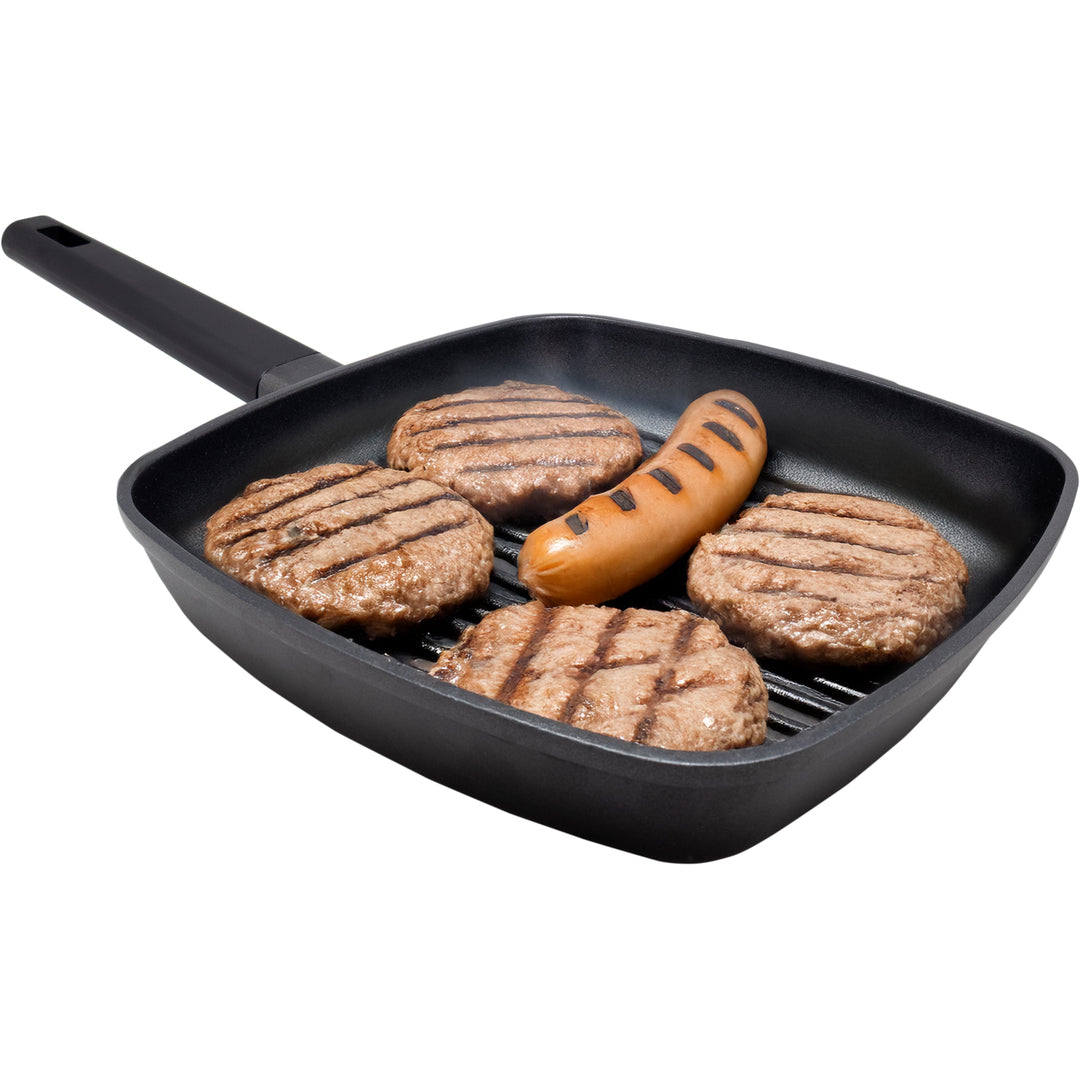 Sartén Grill de Aluminio Fundido Antiadherente Quantanium 28 cm