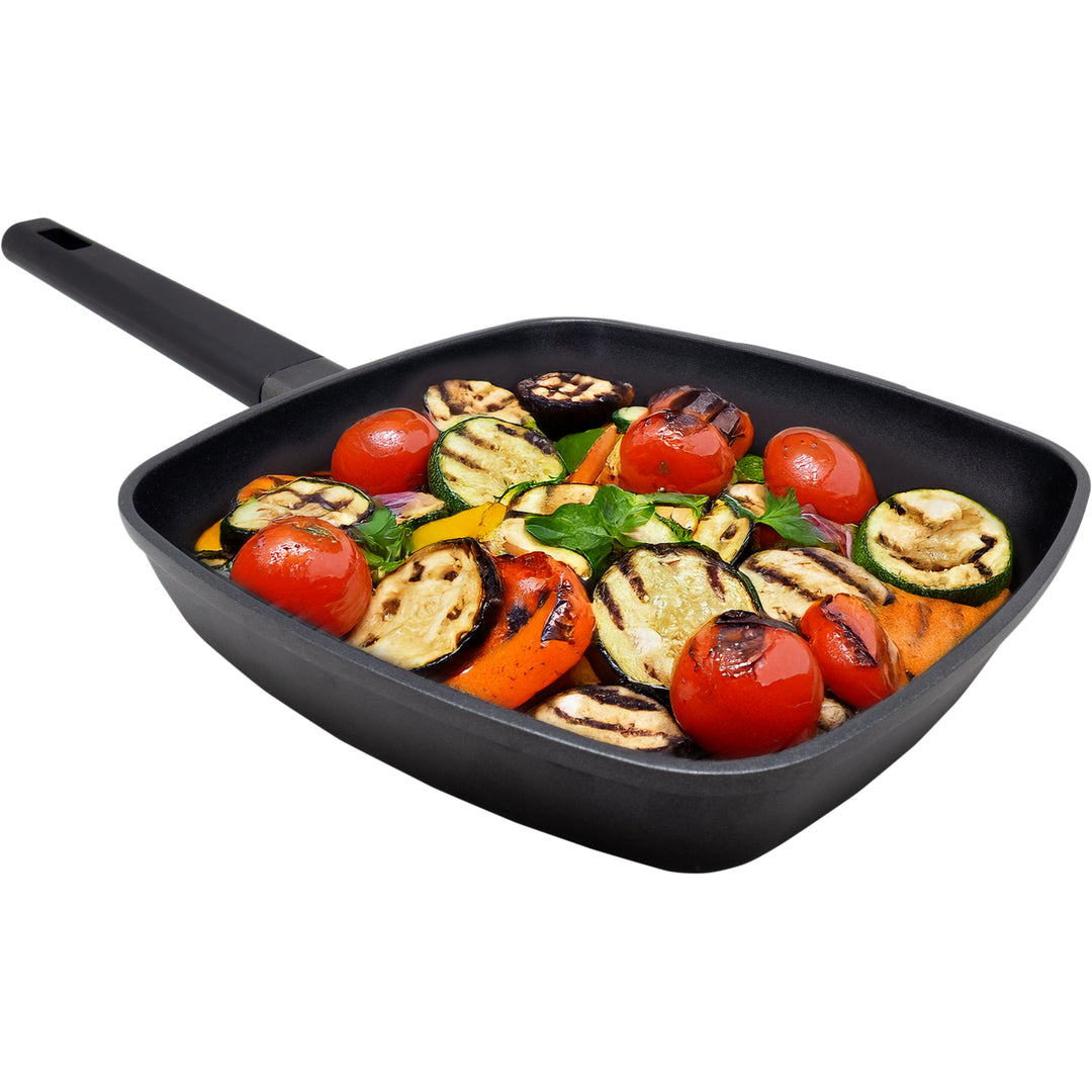 Sartén Grill de Aluminio Fundido Antiadherente Quantanium 28 cm
