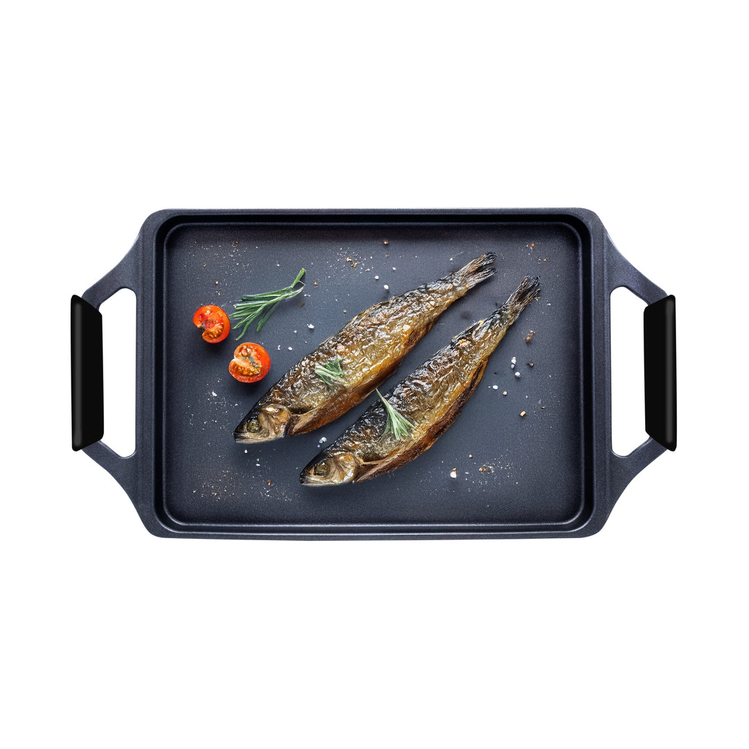 Plancha Asador de Aluminio Fundido Antiadherente Quantanium – 43 cm