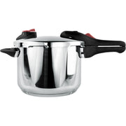 Panela de Pressão Aço Inoxidável 6 L – 2 Níveis de Cozedura