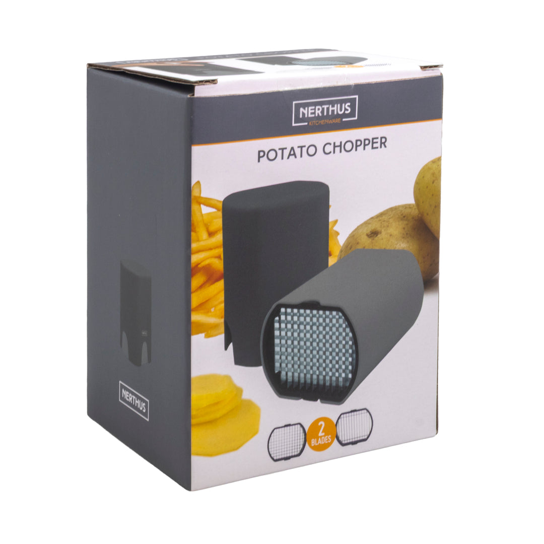 Picador Manual de Alimentos con 2 Cuchillas Intercambiables