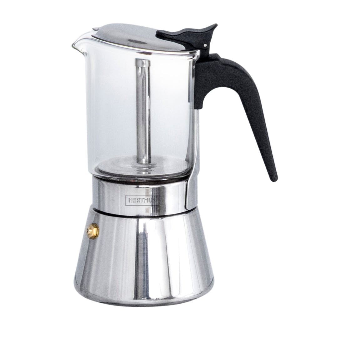 Cafetera Italiana de Cristal 4, 6 y 9 Tazas