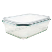 Recipiente Hermético de Cristal Rectangular 370 ml,640 ml,1000 ml,1520 ml