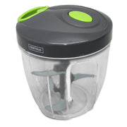 Picadora manual XL con cuchillas curvas y mezclador Doble