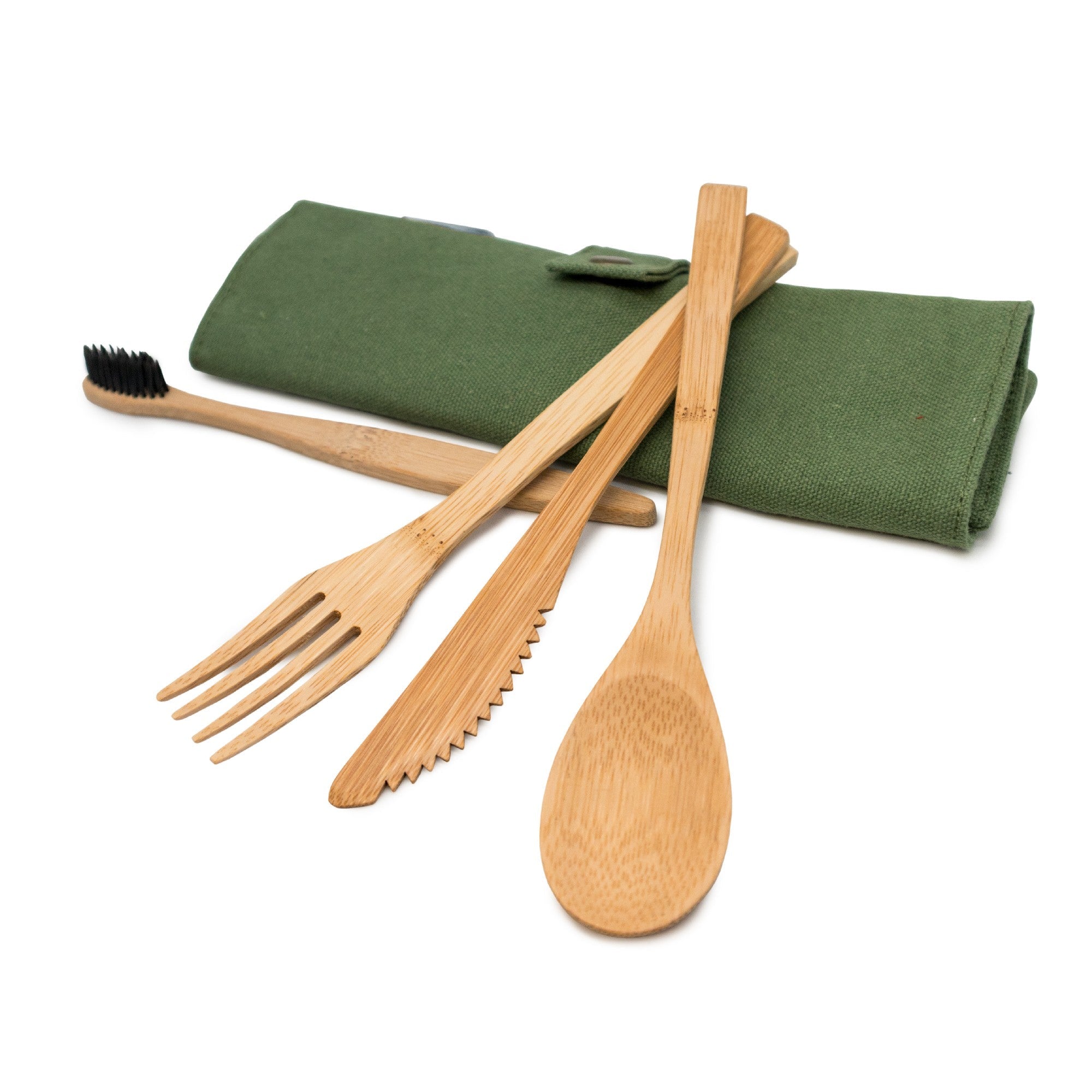 🎁 Set de Cubiertos Portátil Compacto de Bambú (100% off)