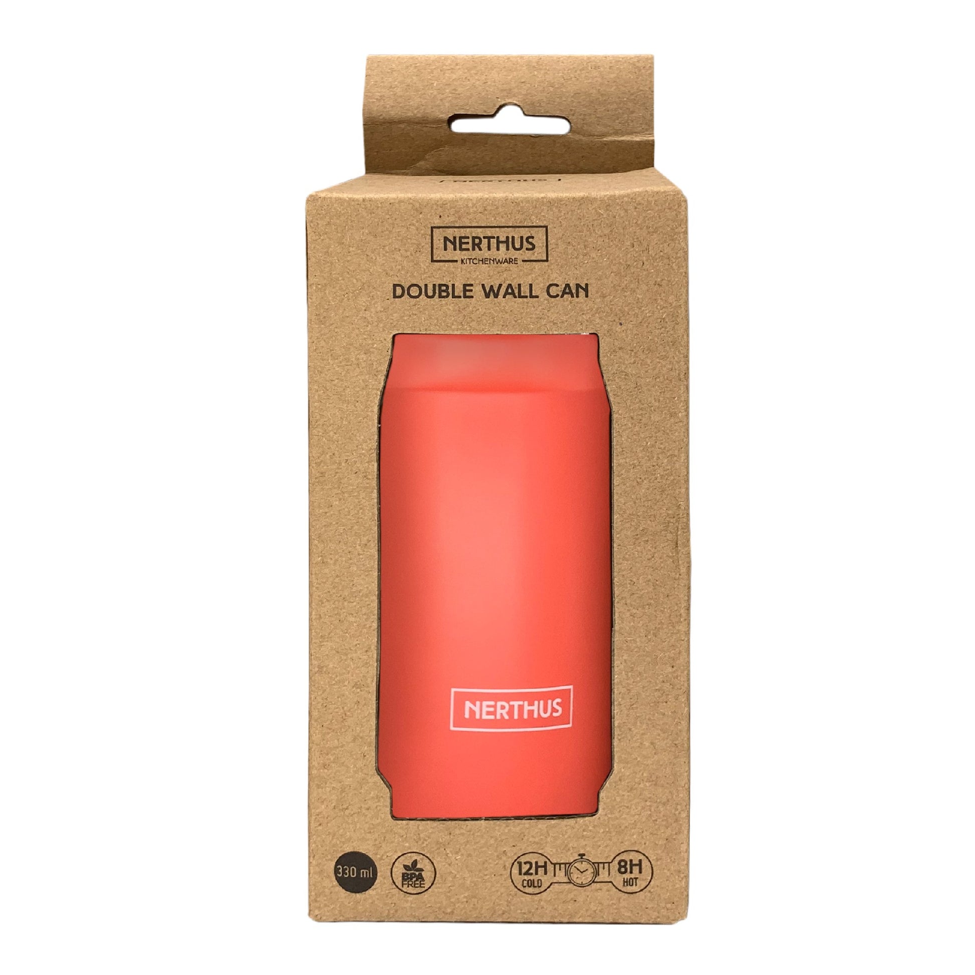 Lata térmica 330 ml Coral,Turquesa,Negro,Madera