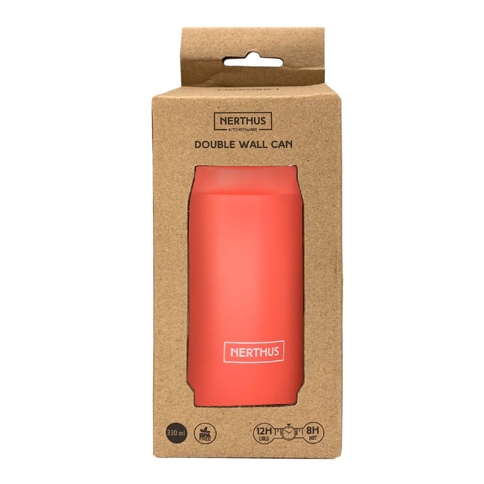 Lata térmica 330 ml Coral,Turquesa,Negro,Madera